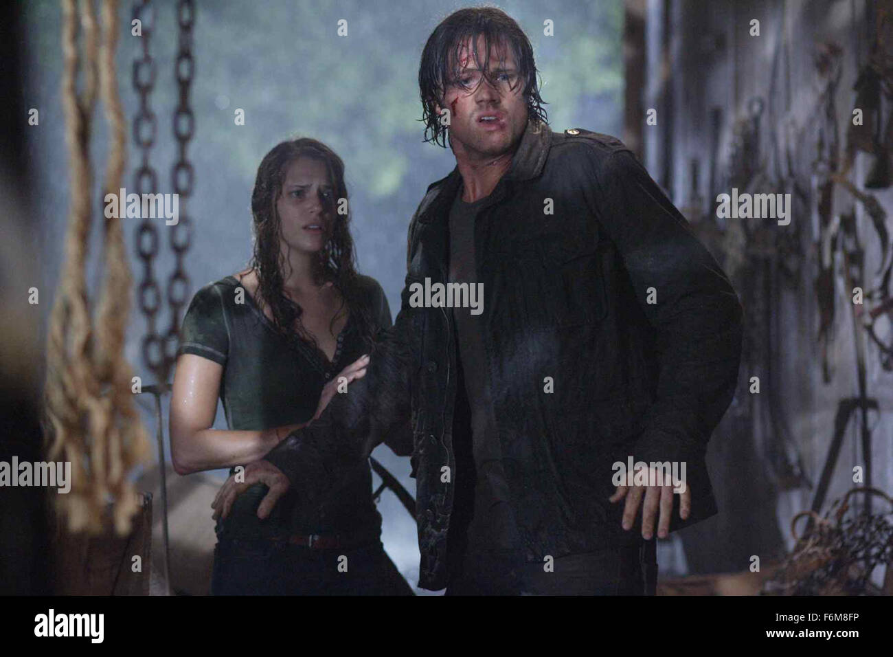 RELEASE DATE: February 13, 2009 . MOVIE TITLE: Friday the 13t. STUDIO: Paramount Pictures. PLOT: A group of young adults discover a boarded up Camp Crystal Lake, where they soon encounter Jason Voorhees and his deadly intentions. PICTURED: AMANDA RIGHETTI stars as Whitney and JARED PADALECKI stars as Clay. Stock Photo