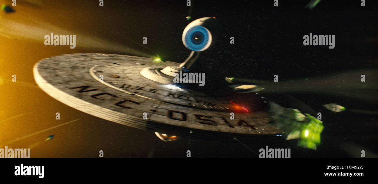 RELEASE DATE: May 8, 2009. MOVIE TITLE: Star Trek aka Star Trek Zero aka Star Trek: The IMAX Experience aka Star Trek XI. STUDIO: Paramount Pictures. PLOT: A chronicle of the early days of James T. Kirk and his fellow USS Enterprise crew members. PICTURED: Scene Stock Photo