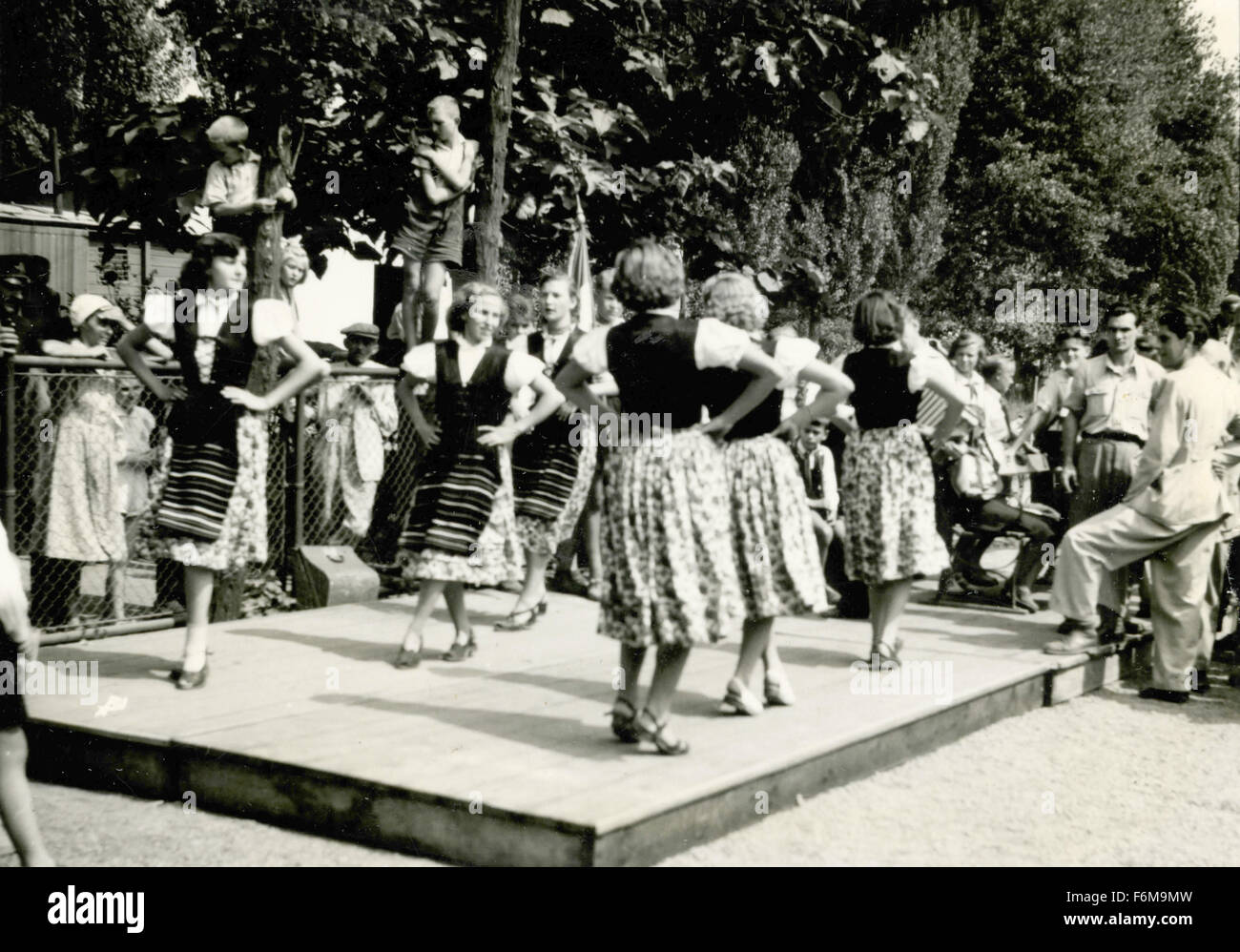 Youngsters dancing, Budapest, Hungary Stock Photo