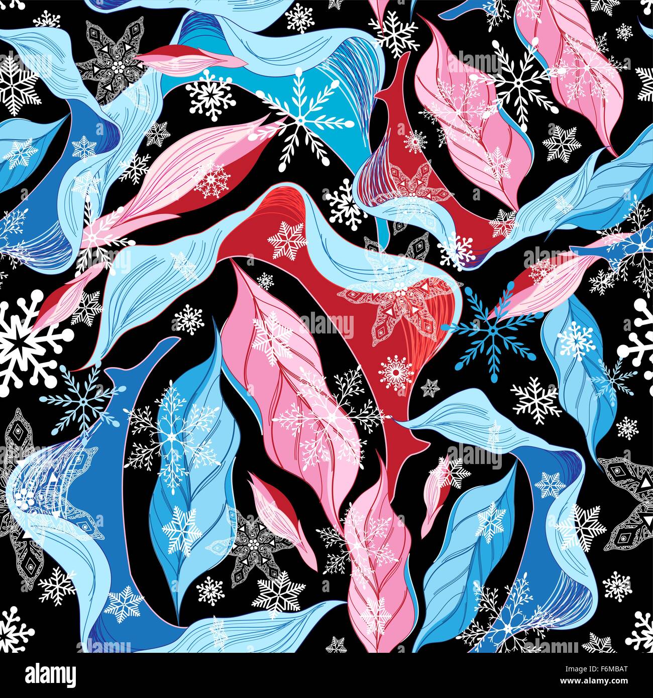 Pattern fallen leaves Stock Vector Images - Alamy