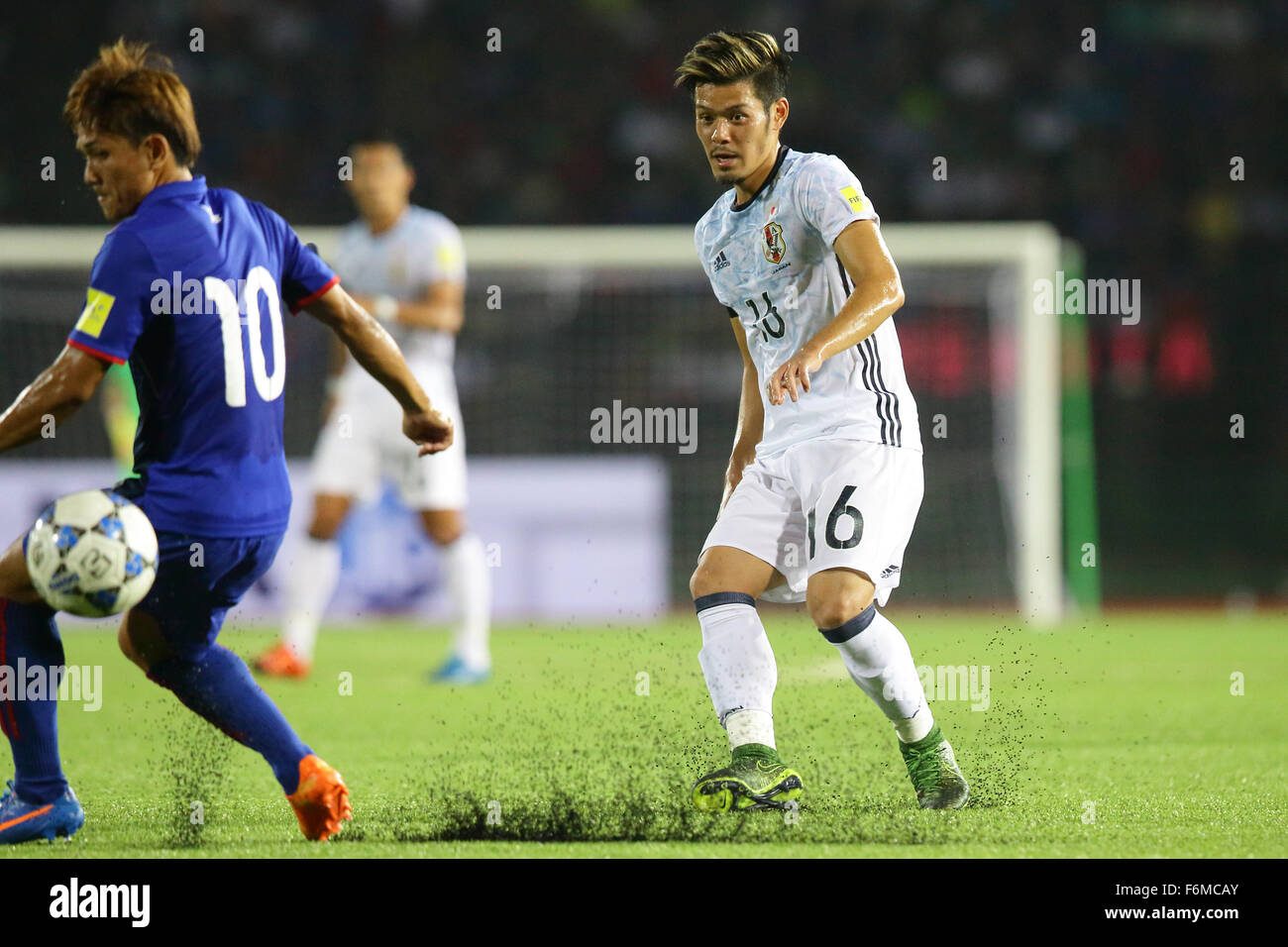 Cambodia. 17th Nov, 2015. Hotaru Yamaguchi (JPN), NOVEMBER 17, 2015 - Football/Soccer : FIFA World Cup Russia 2018 Asian Qualifier Second Round Group E match between Cambodia and Japan at Phnom Penh the National stadium, in Cambodia. © AFLO/Alamy Live News Stock Photo