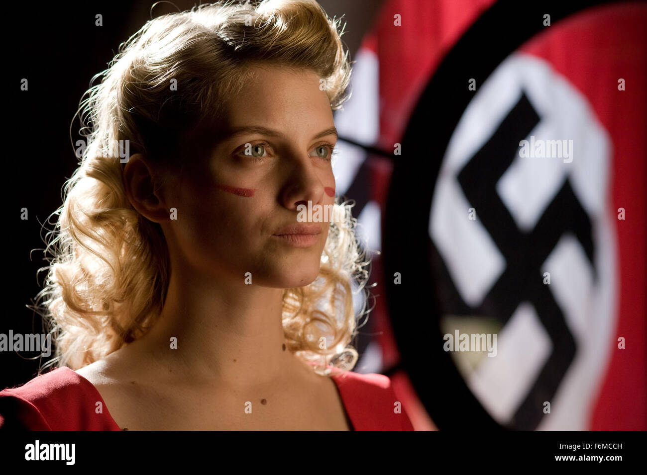 RELEASE DATE: August 21, 2009. MOVIE TITLE: Inglourious Basterds. STUDIO: Universal Pictures. PLOT: In Nazi occupied France, young Jewish refugee Shosanna Dreyfus witnesses the slaughter of her family by Colonel Hans Landa. Narrowly escaping with her life, she plots her revenge several years later when German war hero Fredrick Zoller takes a rapid interest in her and arranges an illustrious movie premiere at the theater she now runs. With the promise of every major Nazi officer in attendance, the event catches the attention of theBasterds, a group of Jewish-American guerilla soldiers led by Stock Photo