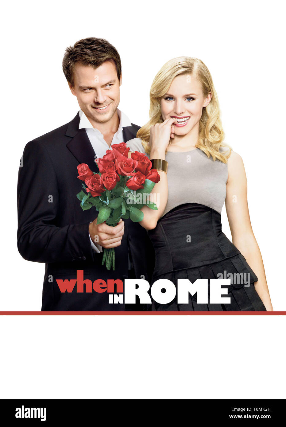 RELEASE DATE: January 29, 2010  MOVIE TITLE: When in Rome  STUDIO: Touchstone Pictures  DIRECTOR: Mark Steven Johnson  PLOT: Beth is a young, ambitious New Yorker who is completely unlucky in love. However, on a whirlwind trip to Rome, she impulsively steals some coins from a reputed fountain of love, and is then aggressively pursued by a band of suitors   PICTURED: KRISTEN BELL as Beth and JOSH DUHAMEL as Nick   (Credit Image: c Touchstone Pictures/Entertainment Pictures) Stock Photo