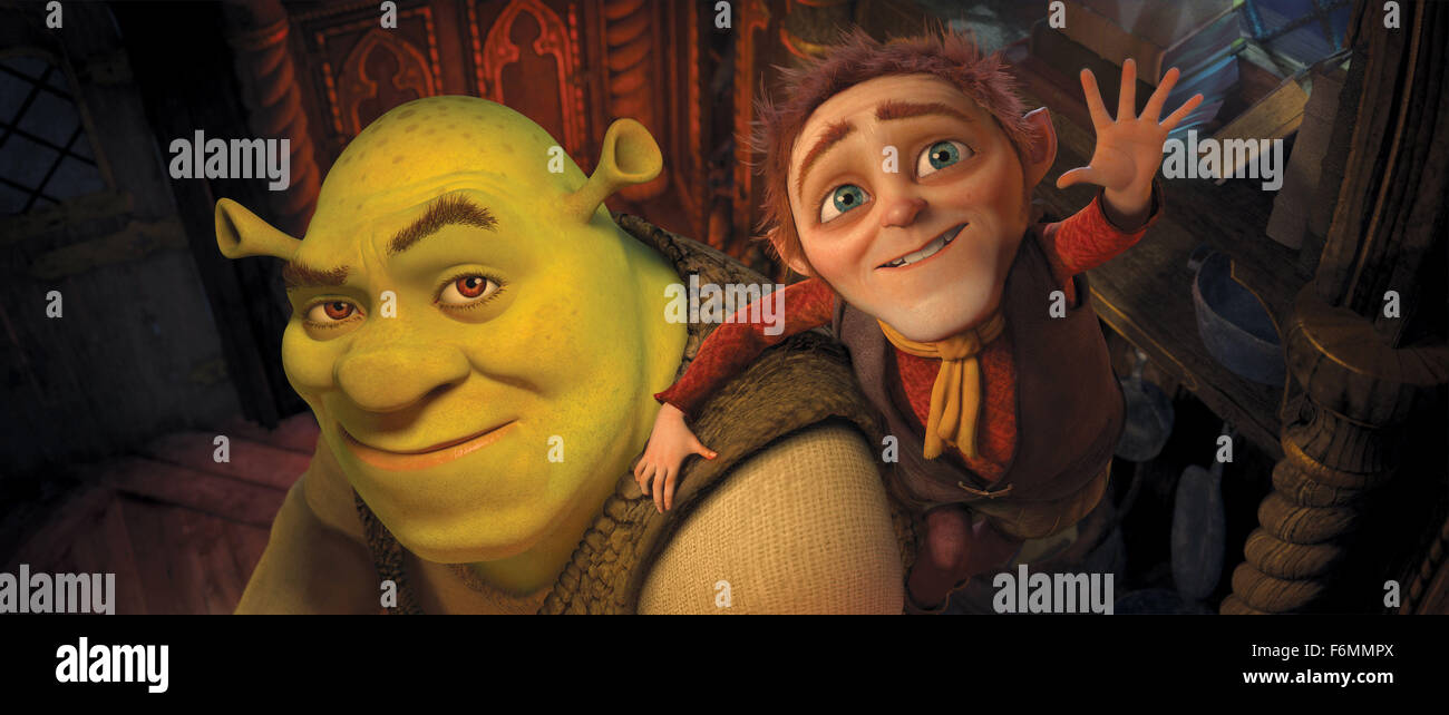 Shrek Rumpelstiltskin Shrek Forever After High Resolution Stock 