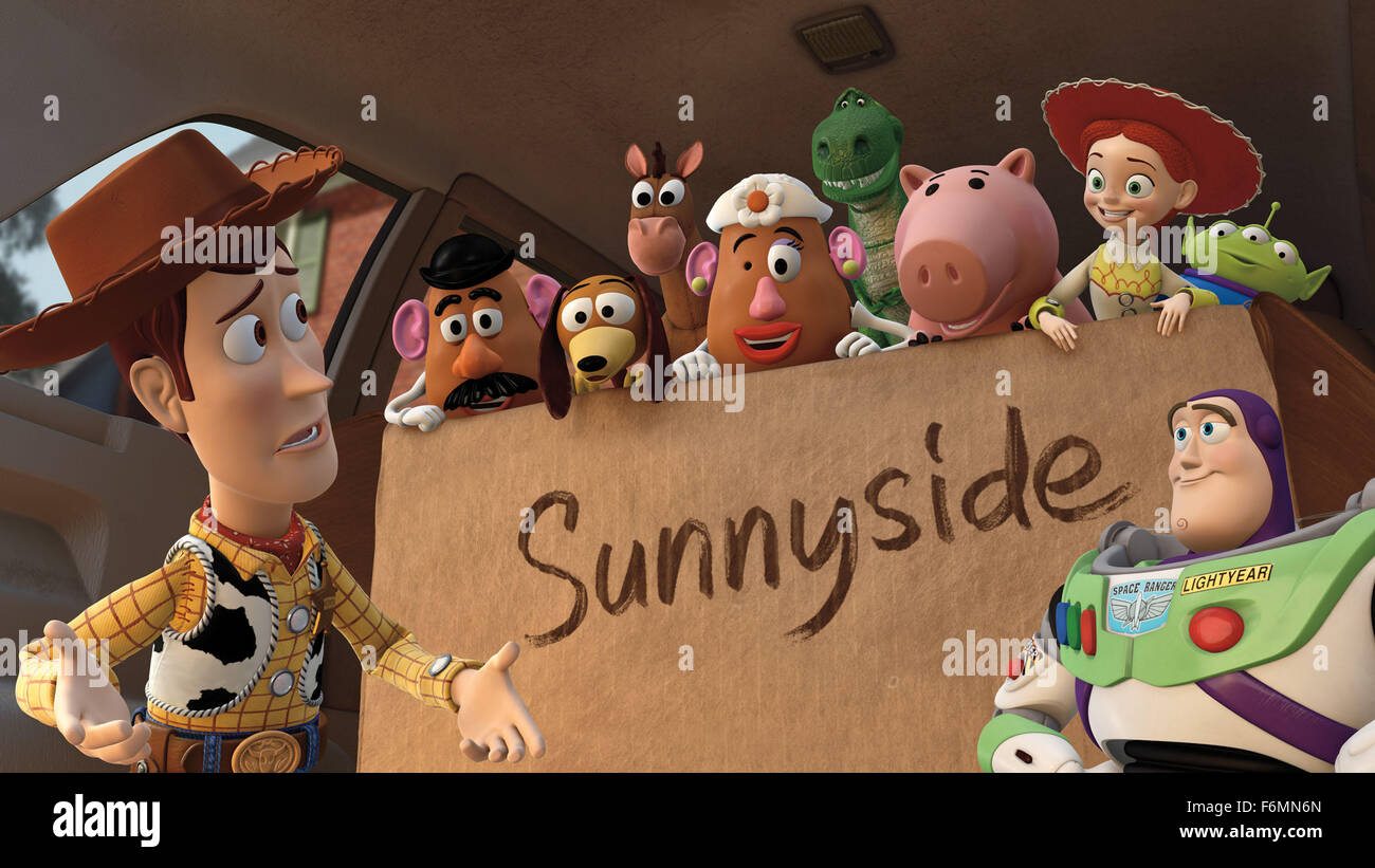 RELEASE DATE: June 18, 2010   MOVIE TITLE: Toy Story 3   STUDIO: Disney Pixar   DIRECTOR: Lee Unkrich   PLOT: Woody, Buzz, and the rest of their toy-box friends are dumped in a day-care center after their owner, Andy, departs for college   PICTURED: Cast   (Credit Image: c Disney Pixar/Entertainment Pictures) Stock Photo