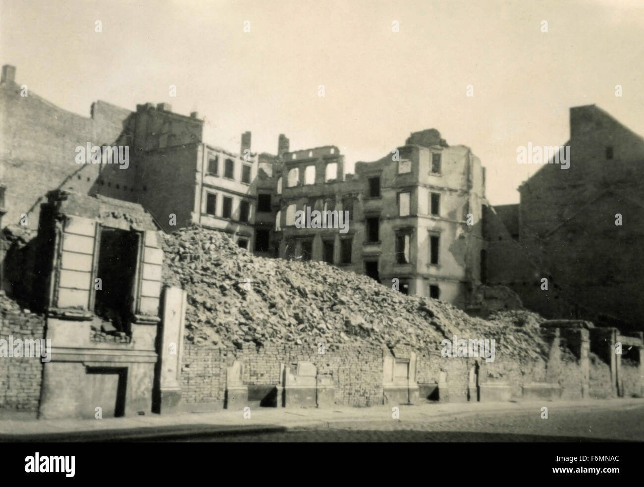Berlin destroyed after the second world war, Germany Stock Photo
