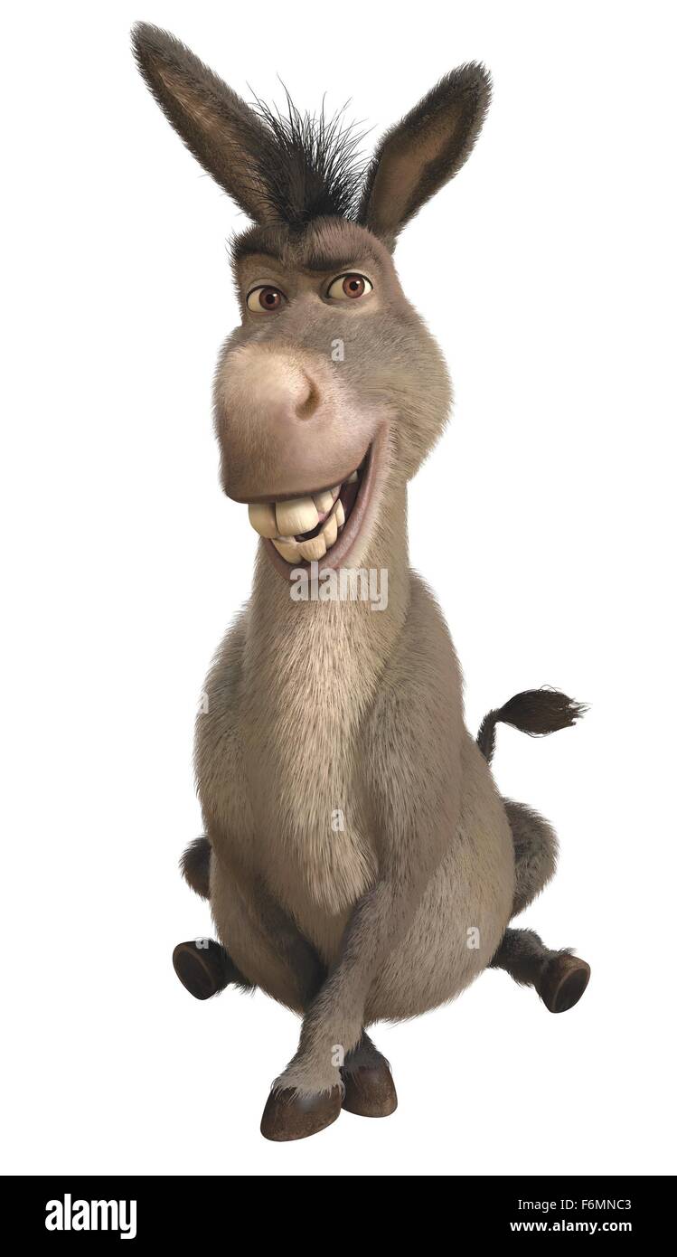RELEASE DATE: May 21, 2010. MOVIE TITLE: Shrek Forever After. STUDIO: DreamWorks. PLOT: The further adventures of the giant green ogre, Shrek, living in the land of Far, Far Away. PICTURED: EDDIE MURPHY as Donkey. Stock Photo