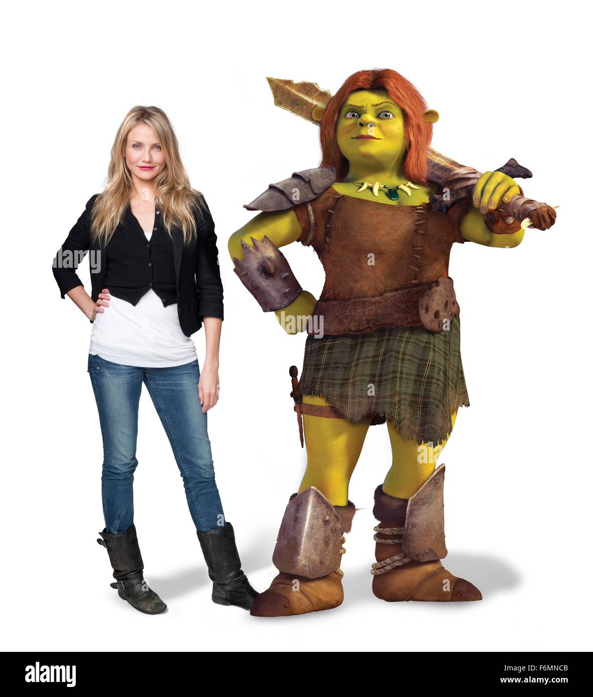 RELEASE DATE: May 21, 2010. MOVIE TITLE: Shrek Forever After. STUDIO: DreamWorks. PLOT: The further adventures of the giant green ogre, Shrek, living in the land of Far, Far Away. PICTURED: CAMERON DIAZ as Princess Fiona. Stock Photo