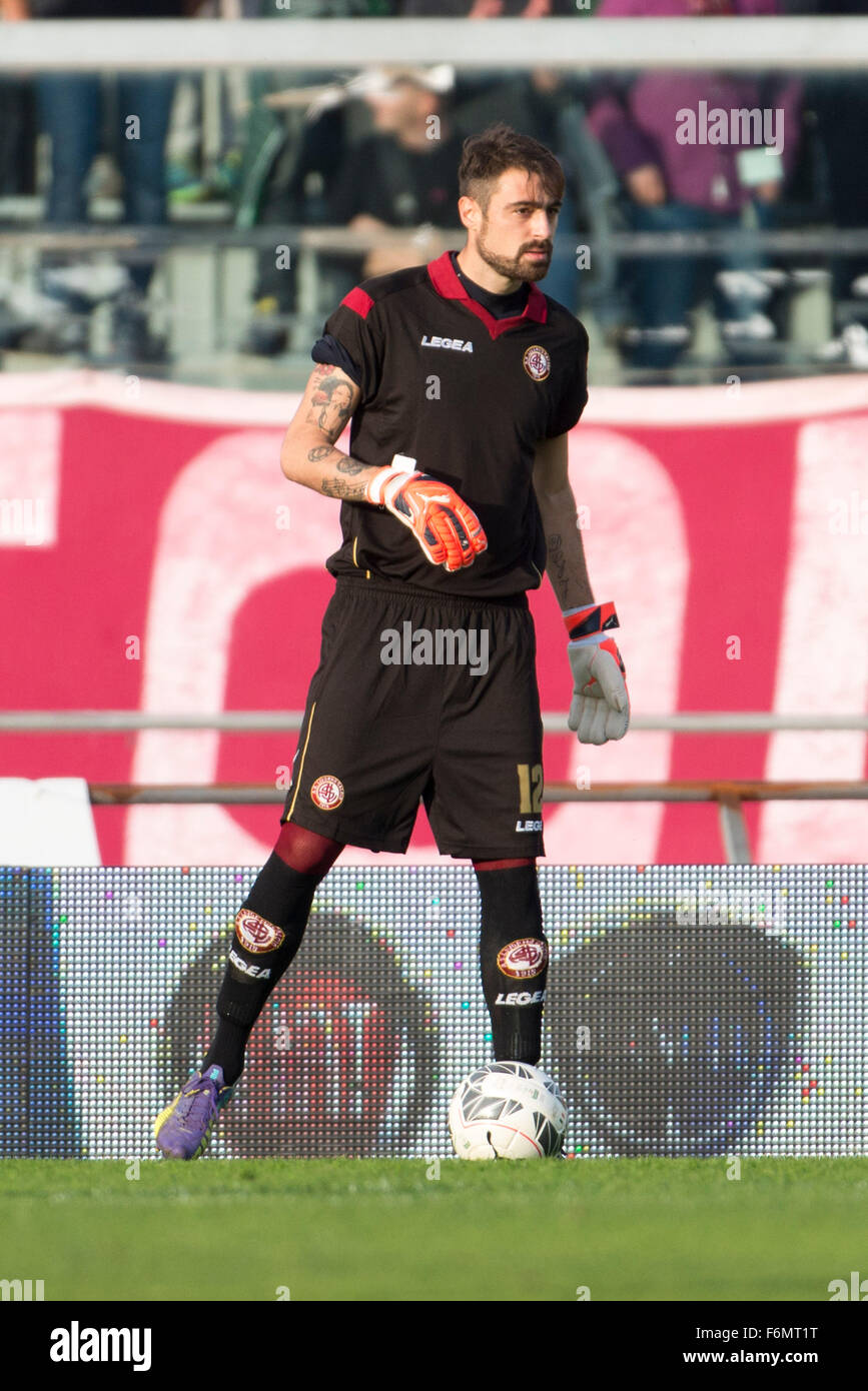Livorno, Italy. 14th Nov, 2015. Carlo Pinsoglio (Livorno) Football/Soccer :  Italian \, image size:867x1390
