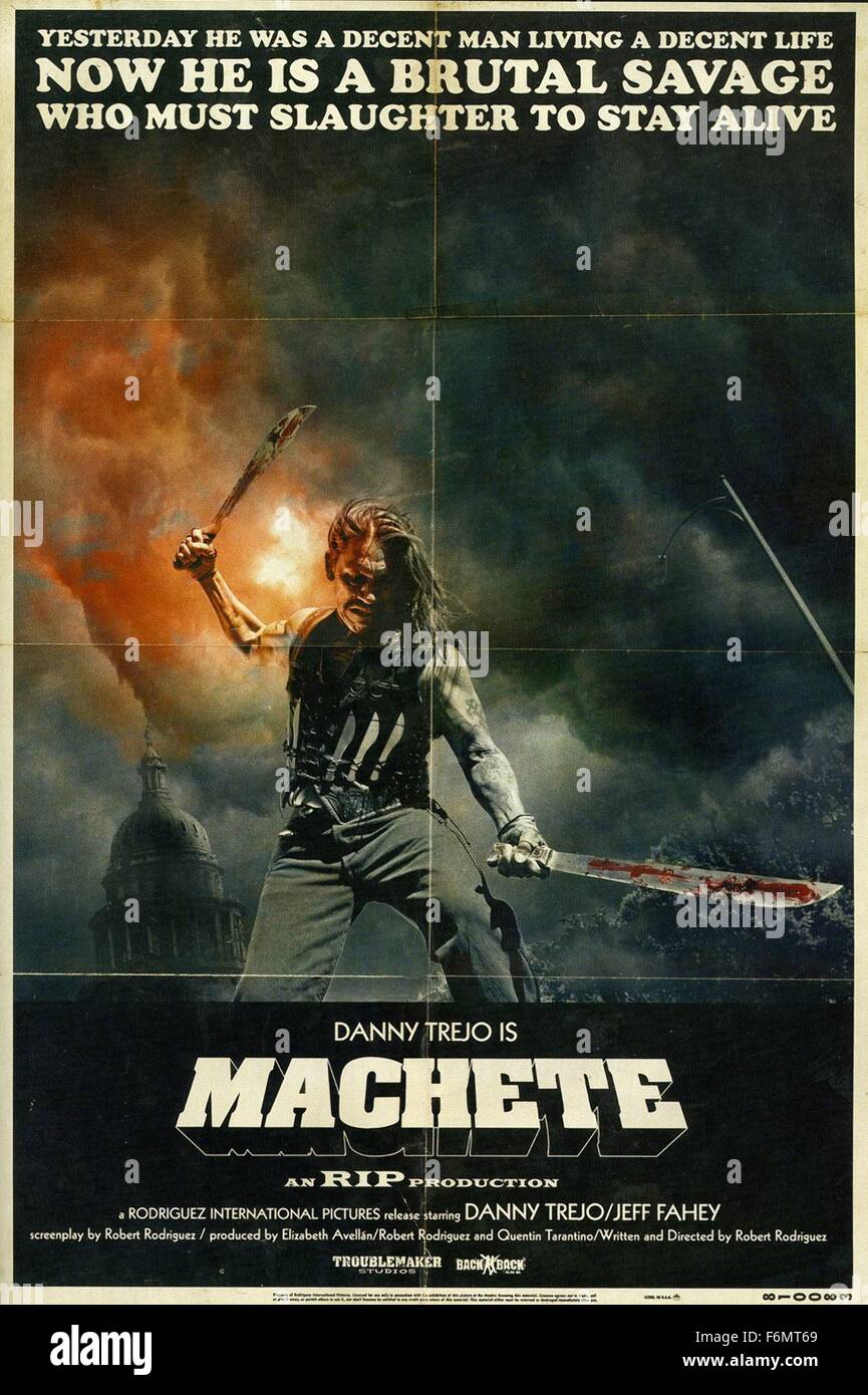 RELEASE DATE 3 September 2010. TITLE Machete. STUDIO Troublemaker