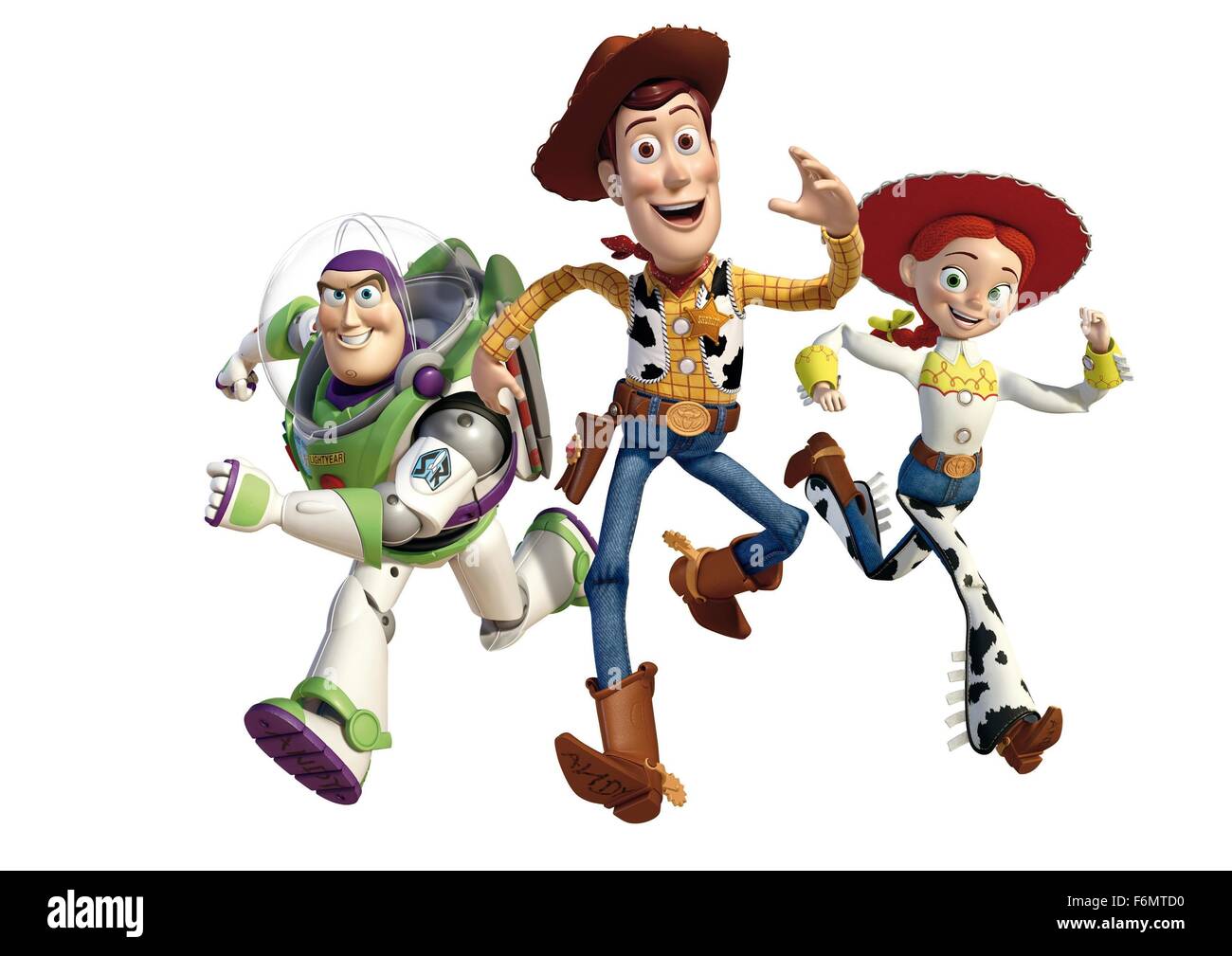 RELEASE DATE: June 18, 2010   MOVIE TITLE: Toy Story 3   STUDIO: Disney Pixar   DIRECTOR: Lee Unkrich   PLOT: Woody, Buzz, and the rest of their toy-box friends are dumped in a day-care center after their owner, Andy, departs for college   PICTURED: Buzz Lightyear with Woody and Jessie   (Credit Image: c Disney Pixar/Entertainment Pictures) Stock Photo