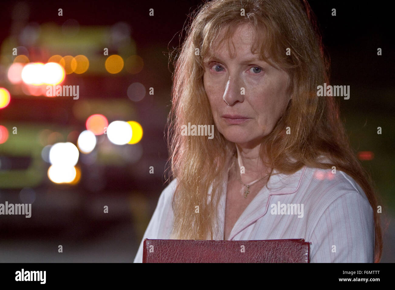 RELEASE DATE: October 8, 2010. MOVIE TITLE: Stone. STUDIO: Overture Films. PLOT: A convicted arsonist looks to manipulate a parole officer into a plan to secure his parole by placing his beautiful wife in the lawman's path. PICTURED: FRANCES CONROY as Madylyn Stock Photo