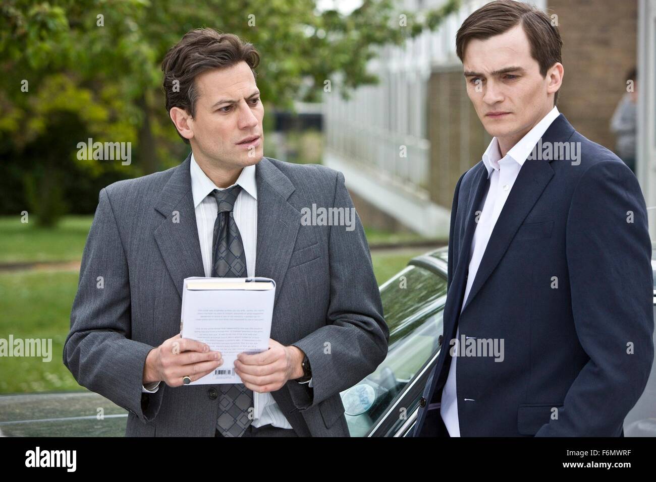 RELEASE DATE: 17 September 2010. TITLE: The Kid. STUDIO: Tin House Films. PLOT: About Kevin Lewis who grew up in poverty but survived to make a better life for himself and his family. PICTURED: IOAN GRUFFUDD as Colin Smith and RUPERT FRIEND as Kevin Lewis. Stock Photo