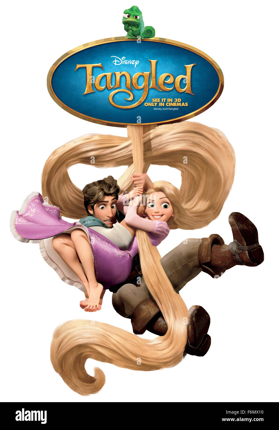 RELEASE DATE: November 24, 2010. MOVIE TITLE: Tangled. STUDIO: Walt Disney.  PLOT: The long-haired Princess Rapunzel has spent her entire life in a  tower, but when she falls in love with a