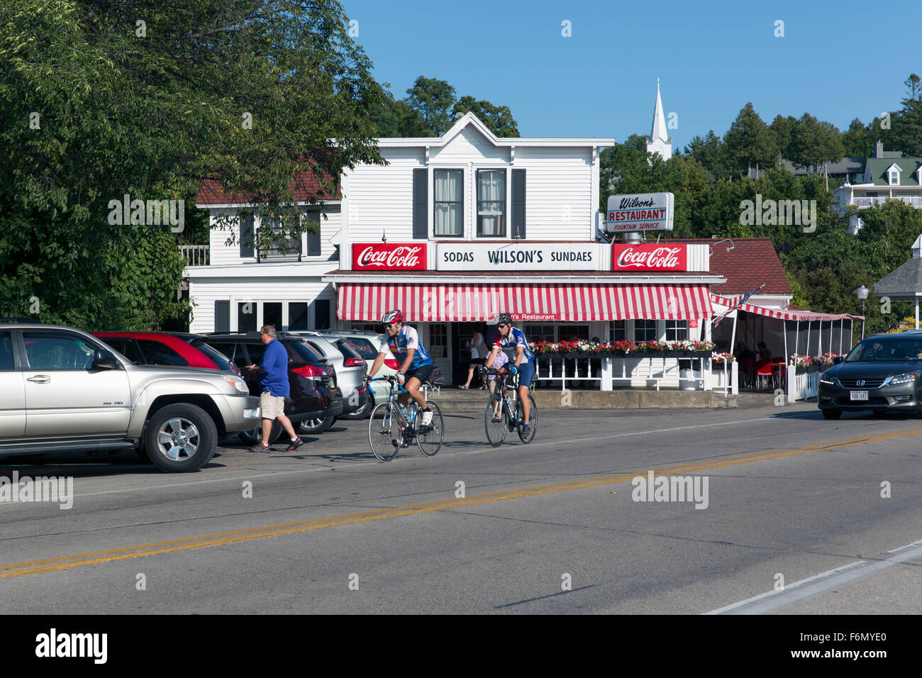 USA,Wisconsin,Ephraim, Wilson Restaurant on main street Stock Photo