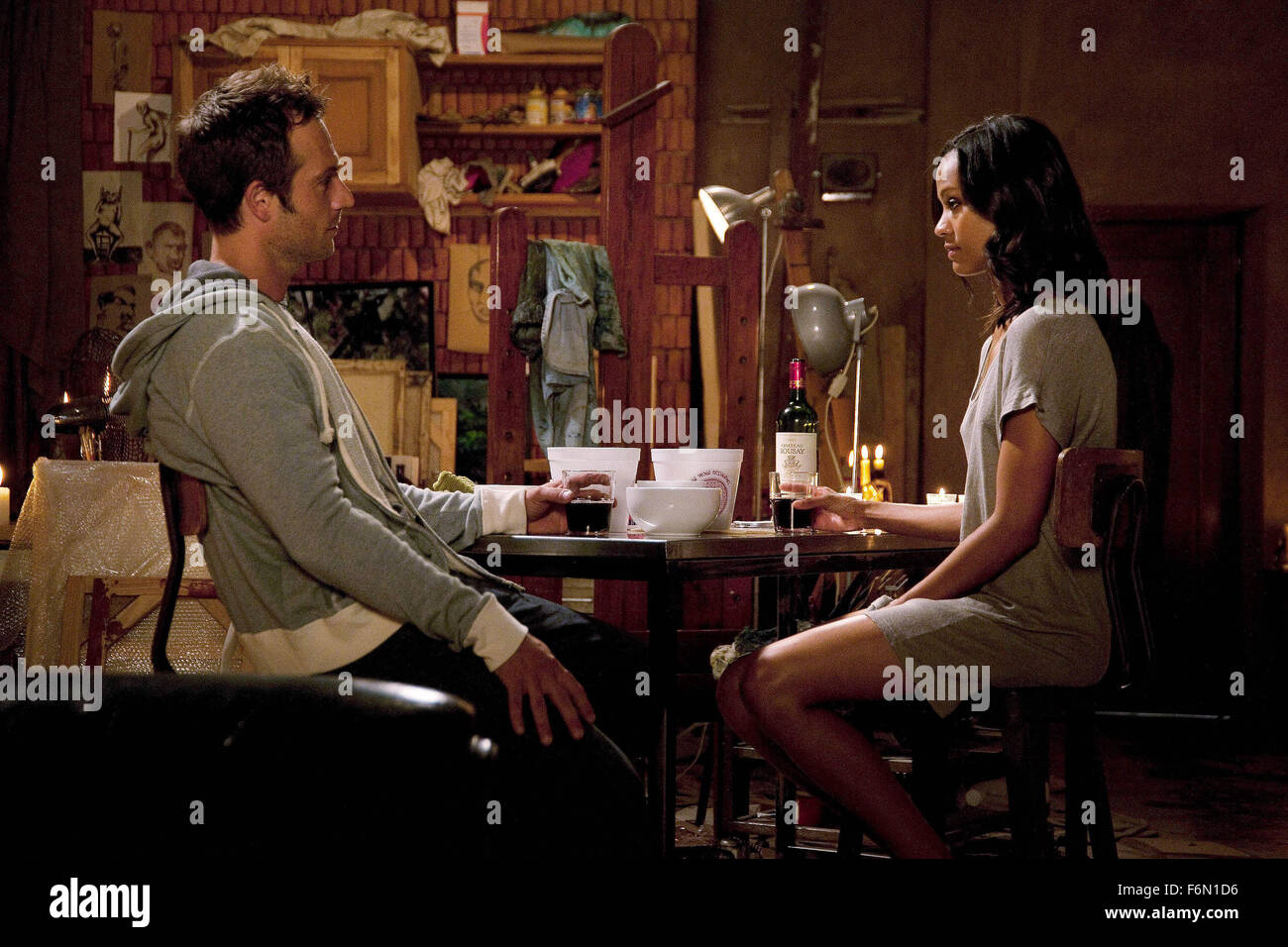 RELEASE DATE: August 26, 2011  TITLE: Colombiana  STUDIO: TriStar Pictures  DIRECTOR: Olivier Megaton  PLOT: A young woman, after witnessing her parents' murder as a child in Bogota, grows up to be a stone-cold assassin  PICTURED: MICHAEL VARTAN as Danny Delaney and ZOE SALDANA as Cataleya  (Credit Image: c TriStar Pictures/Entertainment Pictures) Stock Photo