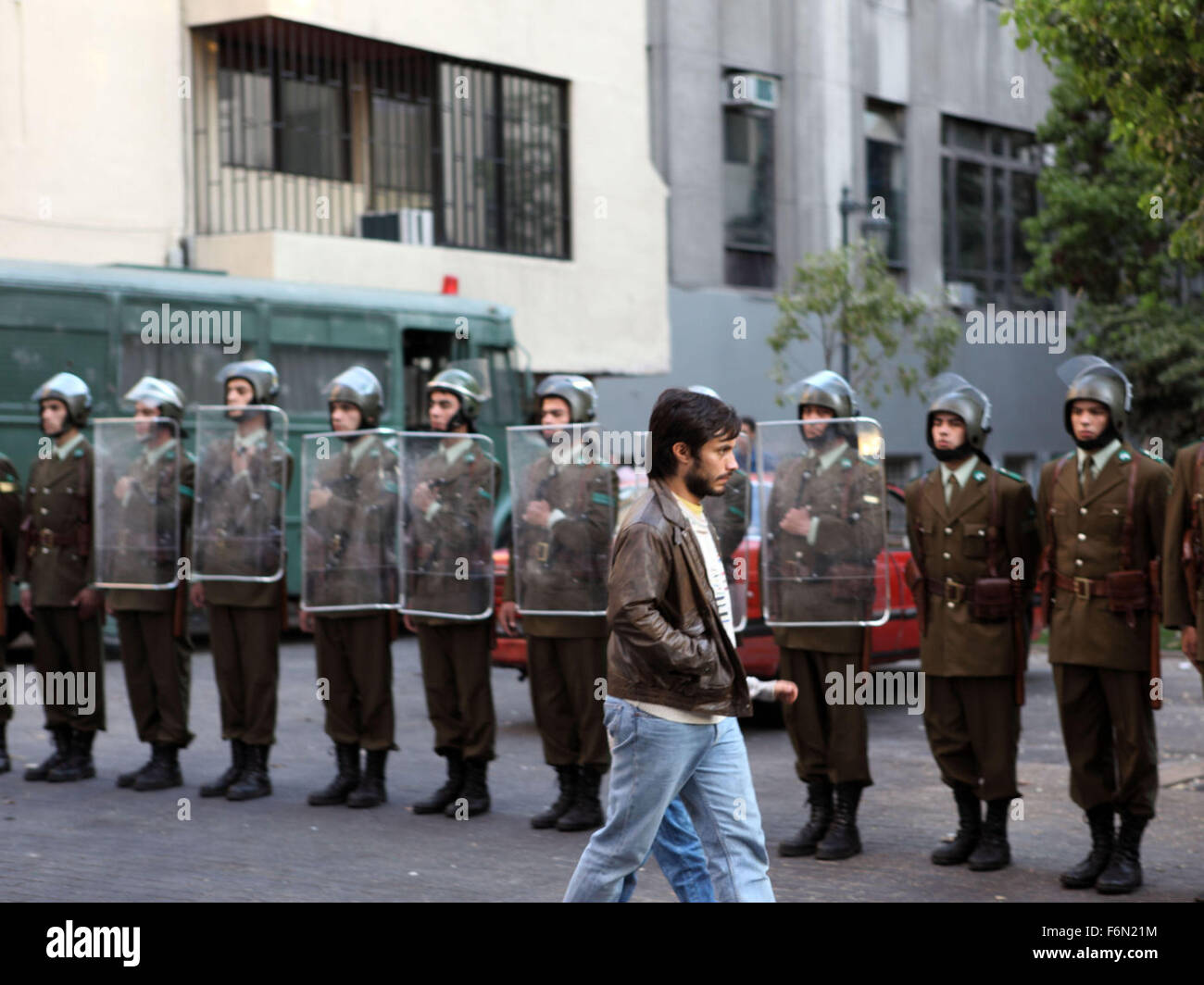 RELEASE DATE: February 15, 2013 TITLE: No STUDIO: Participant Media DIRECTOR: Pablo Larrain PLOT: An ad executive, Rene Saavedra, comes up with a campaign to defeat Augusto Pinochet in Chile's 1988 referendum PICTURED: GAEL GARCIA BERNAL as Rene Saavedra (Credit: c Participant Media/Entertainment Pictures) Stock Photo