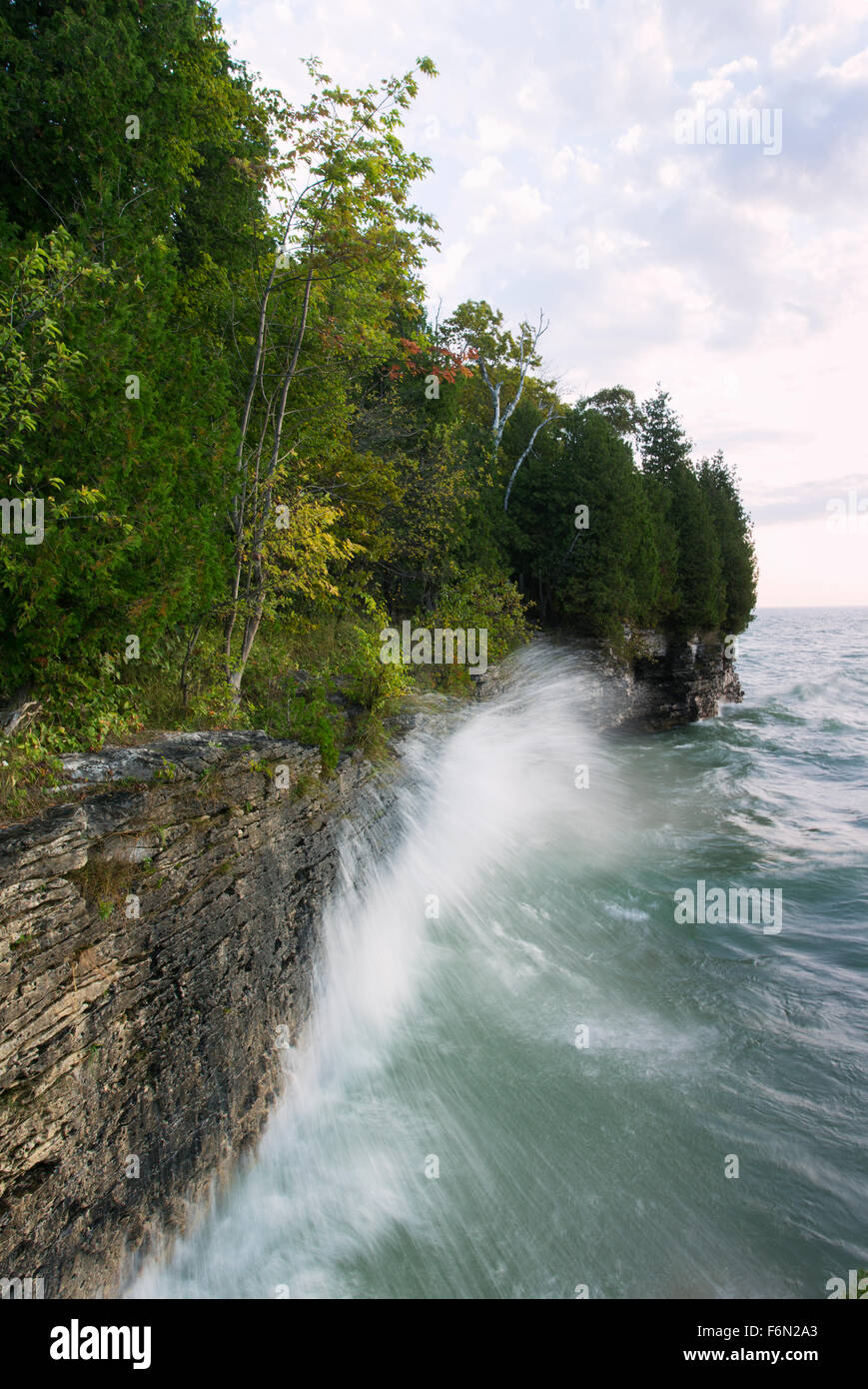 USA,Wisconsin,Door County, Newport State Park landscape Stock Photo
