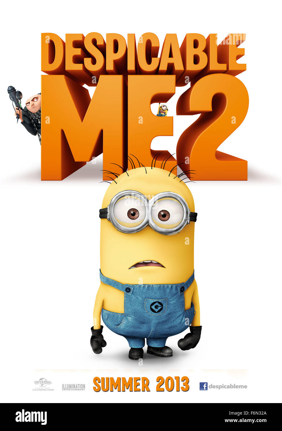 RELEASE DATE: July 3, 2013 TITLE: Despicable Me 2 STUDIO: Universal  Pictures DIRECTOR: Pierre Coffin, Chris Renaud PLOT: Gru is recruited by  the Anti-Villain League to help deal with a powerful new