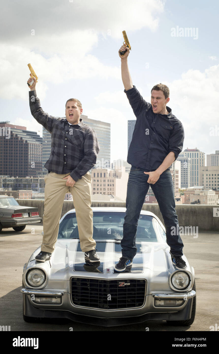 April 2, 2014 - London, Great Britain - 22 JUMP STREET (2014)..JONAH HILL..CHANNING TATUM..PHIL LORD (DIR)..CHRISTOPHER MILLER (DIR)..MOVIESTORE COLLECTION LTDCredit: Moviestore Collection/face to face..FOR EDITORIAL USE ONLY (Credit Image: c face to face/Entertainment Pictures) Stock Photo