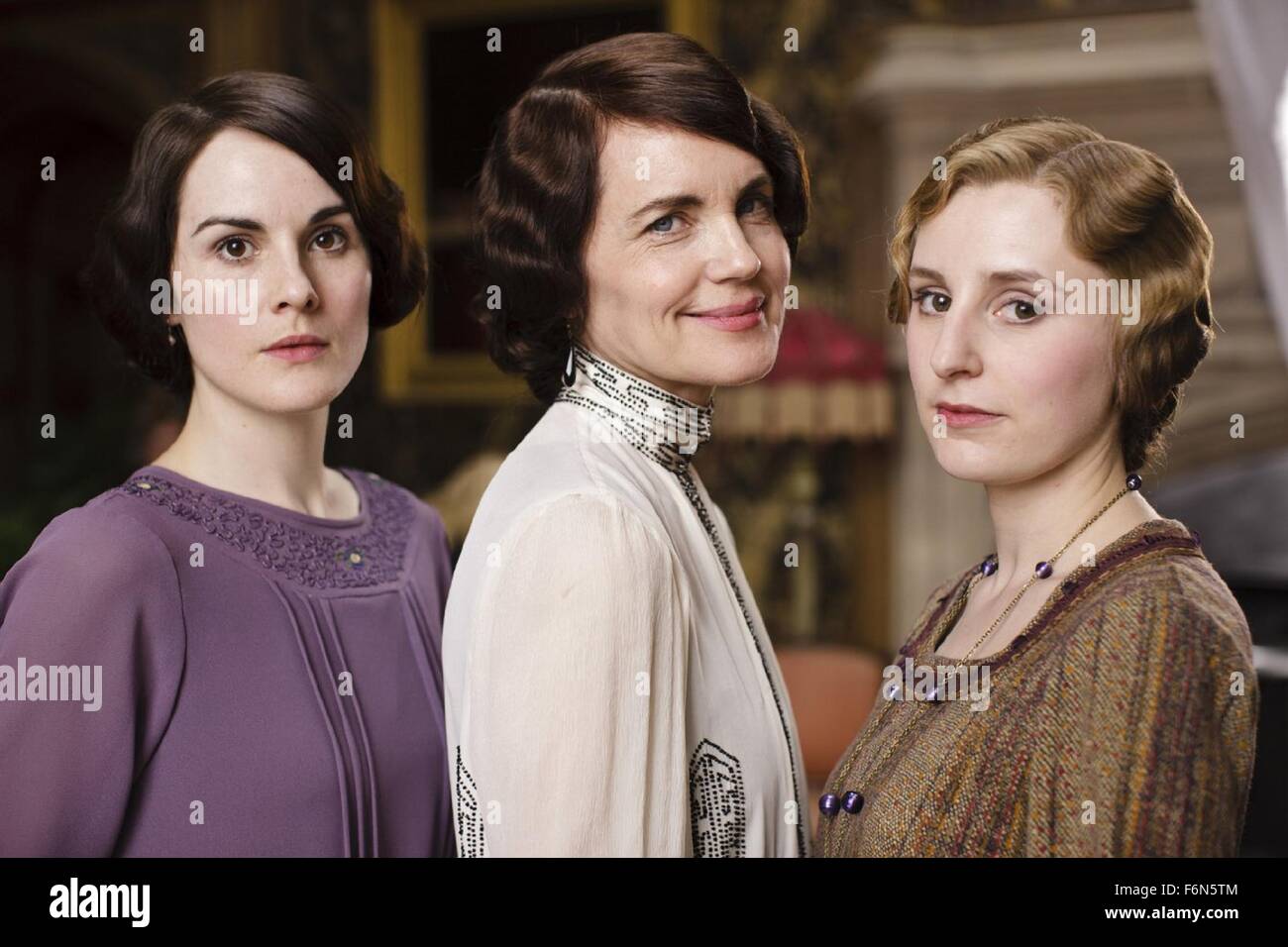 Mar 26, 2015 - London, England, United Kingdom - The next season of ITV's period drama Downton Abbey will be its last, its makers have announced. Created by Julian Fellowes, the show follows an aristocratic family's fortunes from 1912 to the mid-1920s. H. Bonneville and Elizabeth Mcgovern have played the Earl and Countess of Grantham since the show began in 2010. The drama has won a string of awards since its inception, including two Baftas, three Golden Globes and 11 Primetime Emmys. (Credit Image: c Carnival Film and Television/Entertainment Pictures) Stock Photo