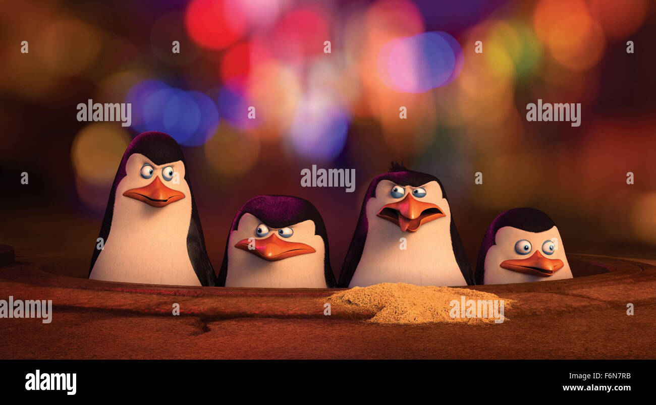 RELEASE DATE: November 26, 2014 TITLE: Penguins Of Madagasca STUDIO: DreamWorks Animation DIRECTOR: Eric Darnell, Simon J. Smith PLOT: Skipper, Kowalski, Rico and Private join forces with undercover organization The North Wind to stop the villainous Dr. Octavius Brine from destroying the world as we know it PICTURED: Scene Stock Photo