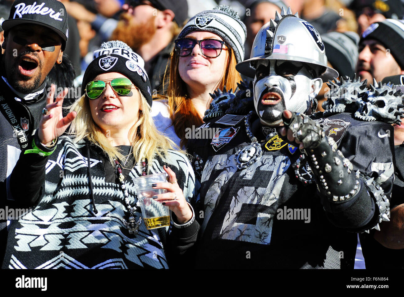 Raider's fans costumes hires stock photography and images Alamy