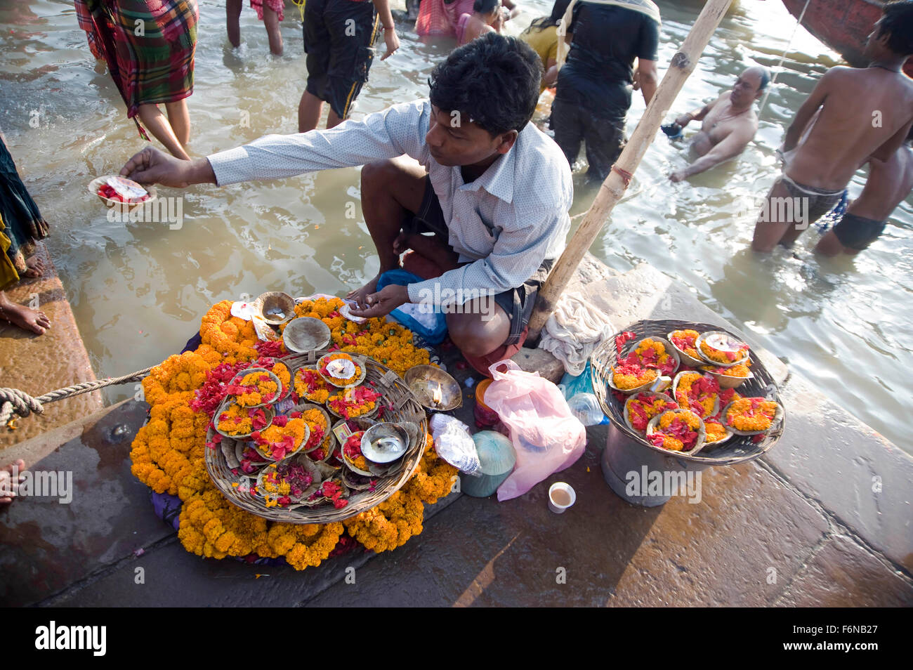 Dashashwamedh ghat, varanasi, uttar pradesh, india, asia Stock Photo