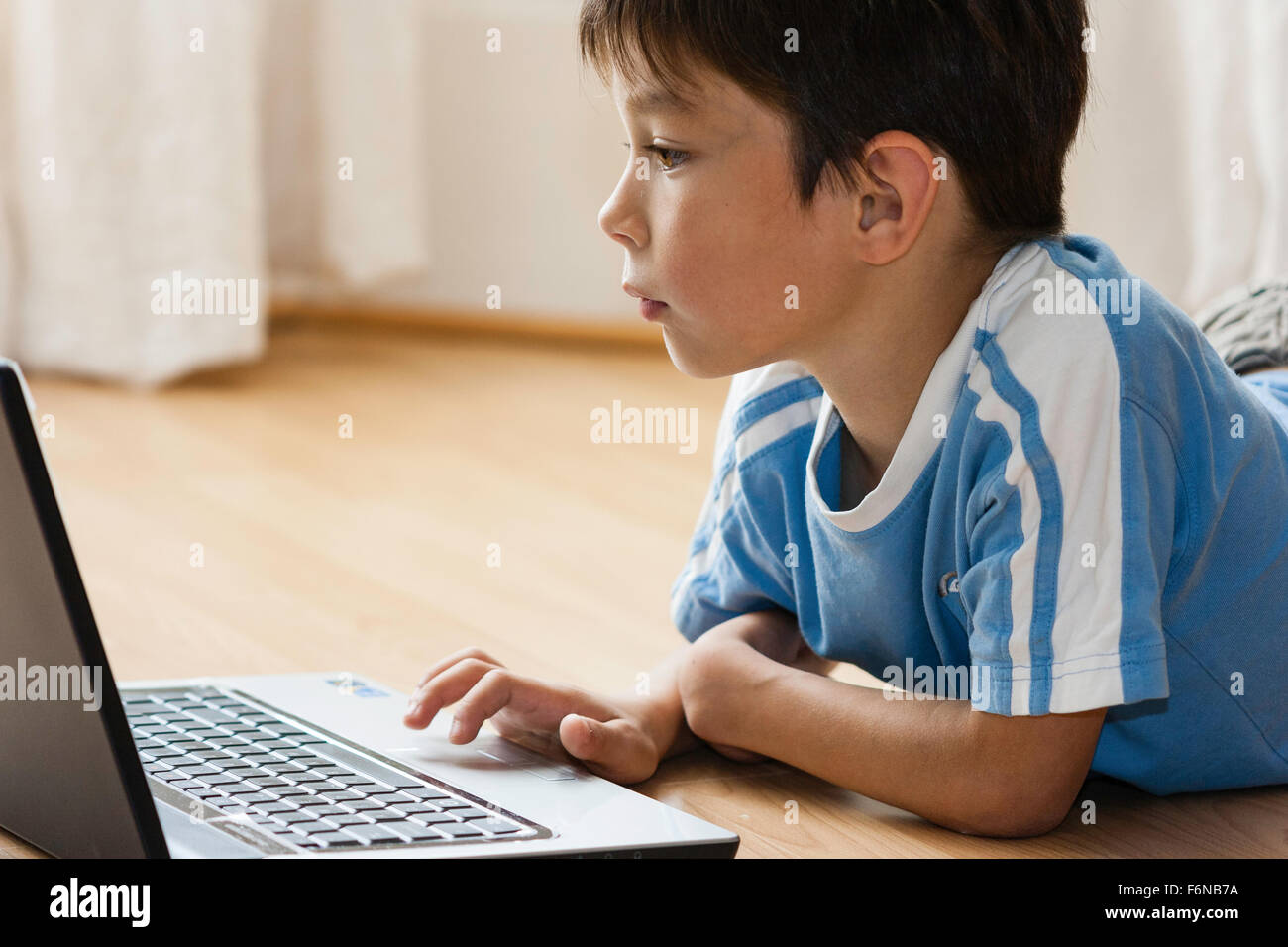 Lagos, Portugal: February 2021; Young boy playing the online game platform,  Roblox on a PC at home Stock Photo - Alamy