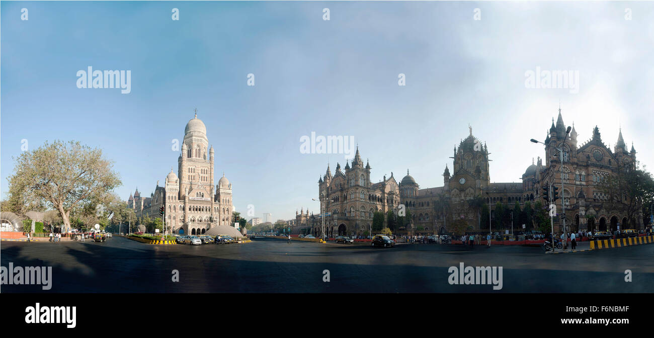 Chhatrapati shivaji terminus building, mumbai, maharashtra, india, asia Stock Photo