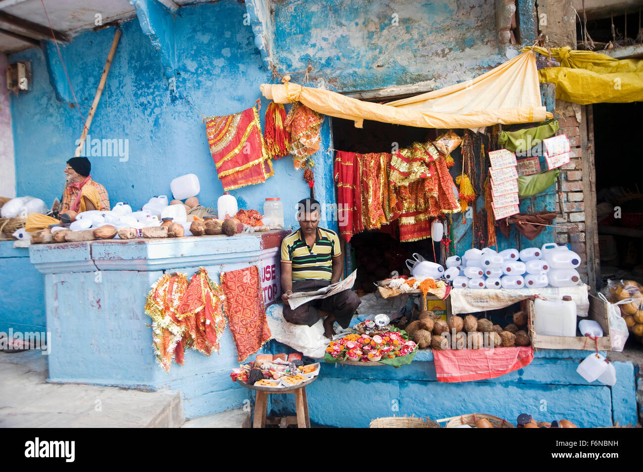 Shop, varanasi, uttar pradesh, india, asia Stock Photo Alamy
