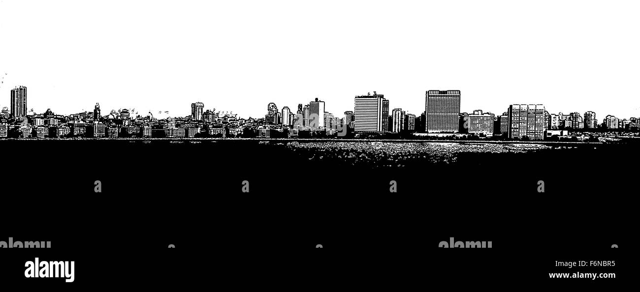 Skyline, mumbai, maharashtra, india, asia Stock Photo