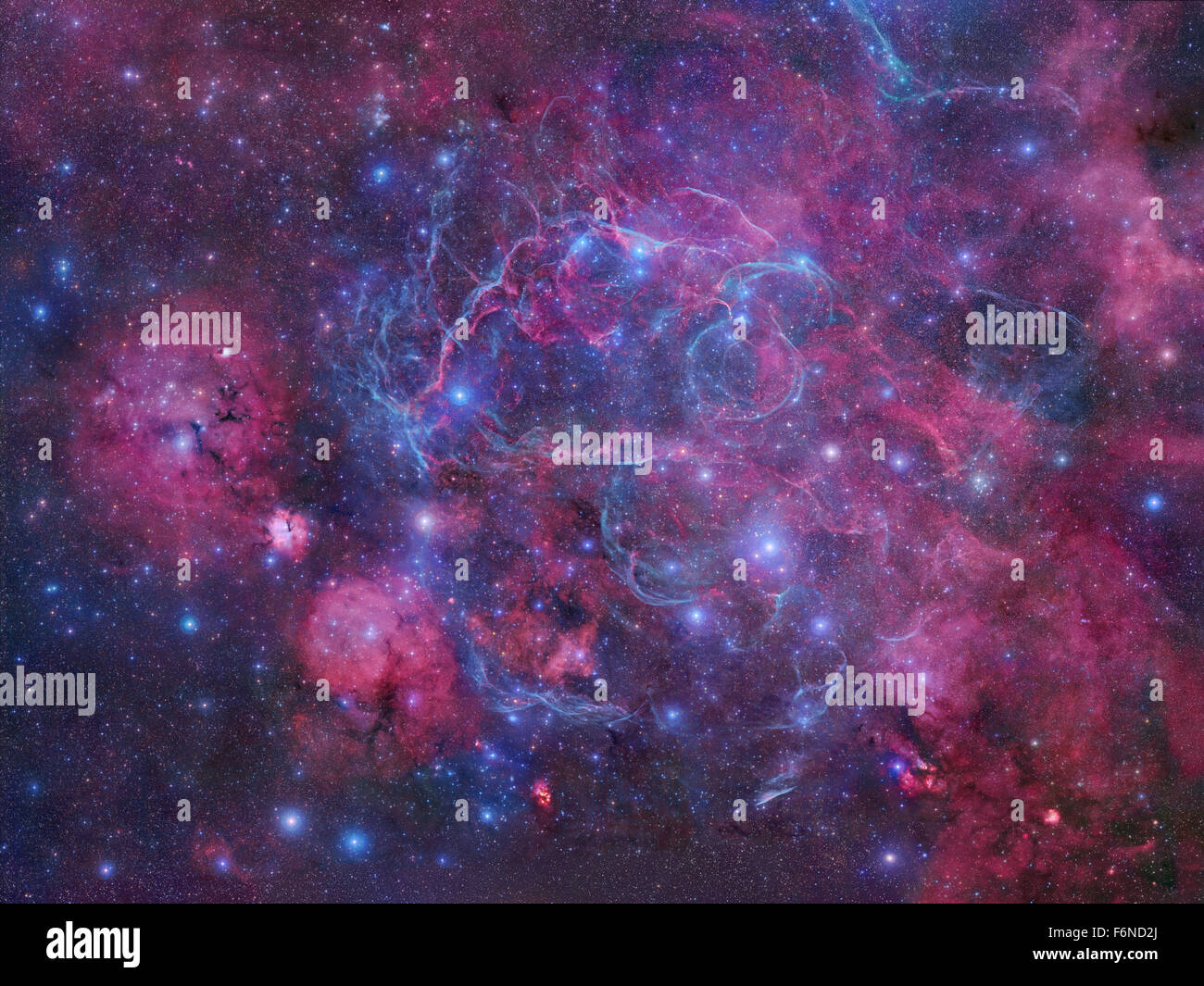 The Vela Supernova Remnant Stock Photo