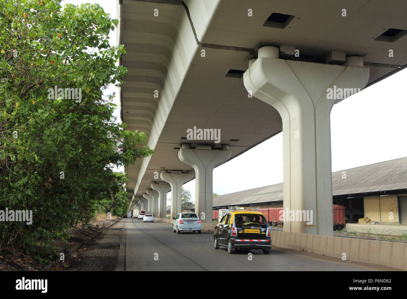 Eastern freeway flyover, mumbai, maharashtra, india, asia Stock Photo