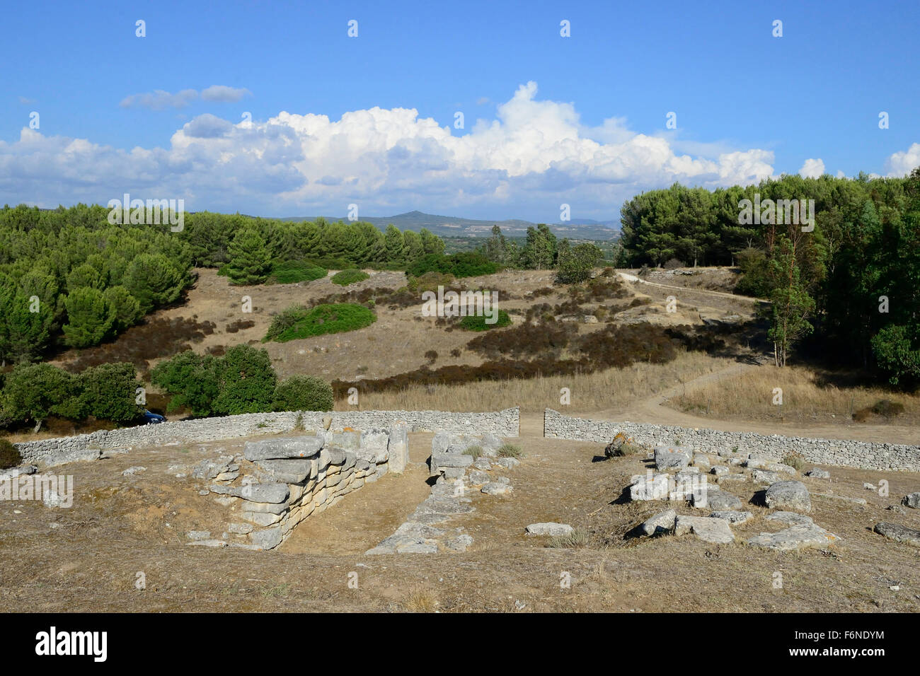 Tomb of Giants, archaeological grave, Aiodda, Sardinia, Italy Stock Photo