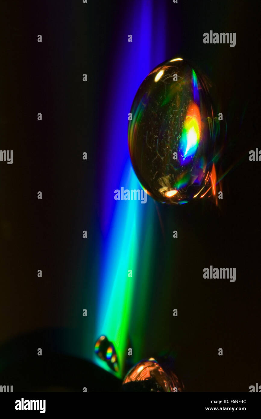 abstract rainbow drop in a plastic cd material Stock Photo - Alamy