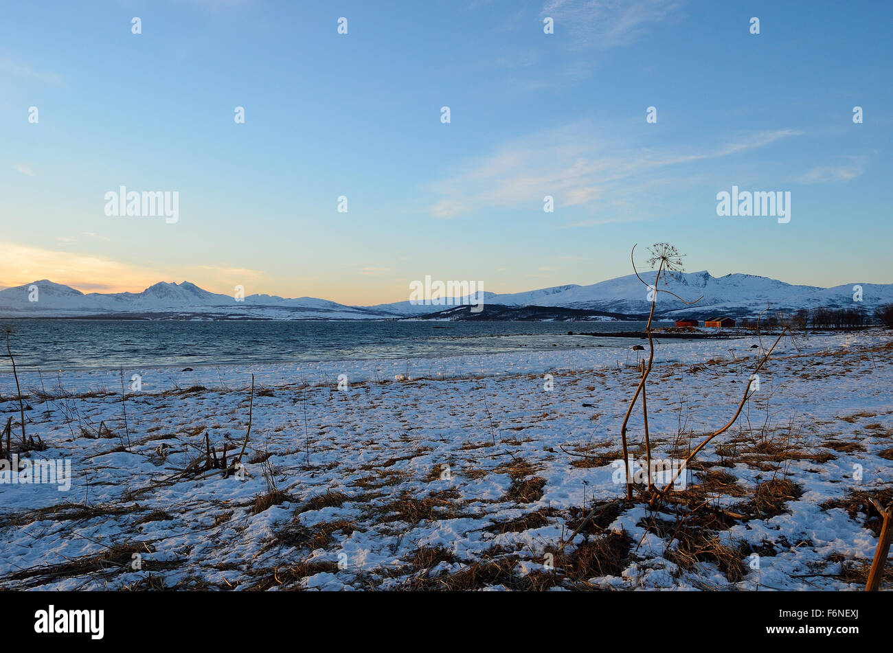 Scenic landscape in northern Norway, tromsoe Stock Photo - Alamy