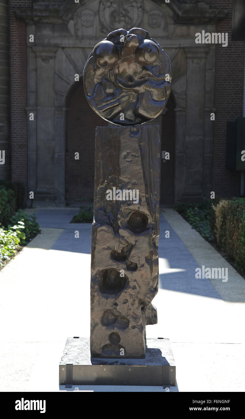 Statue 1975 by Joan Miró at the Rijksmuseum Amsterdam Stock Photo