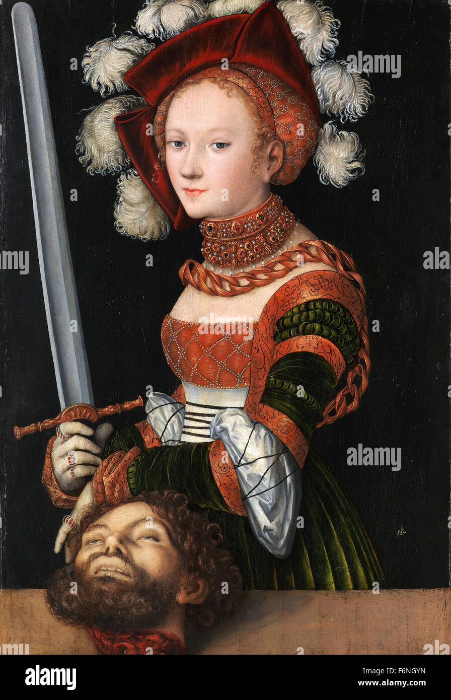 Lucas Cranach the Elder - Judith with the Head of Holofernes Stock Photo