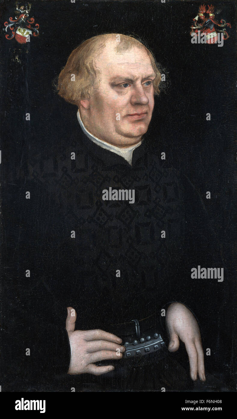 Lucas Cranach the Elder - Portrait of a Man, probably Johann Feige Stock Photo