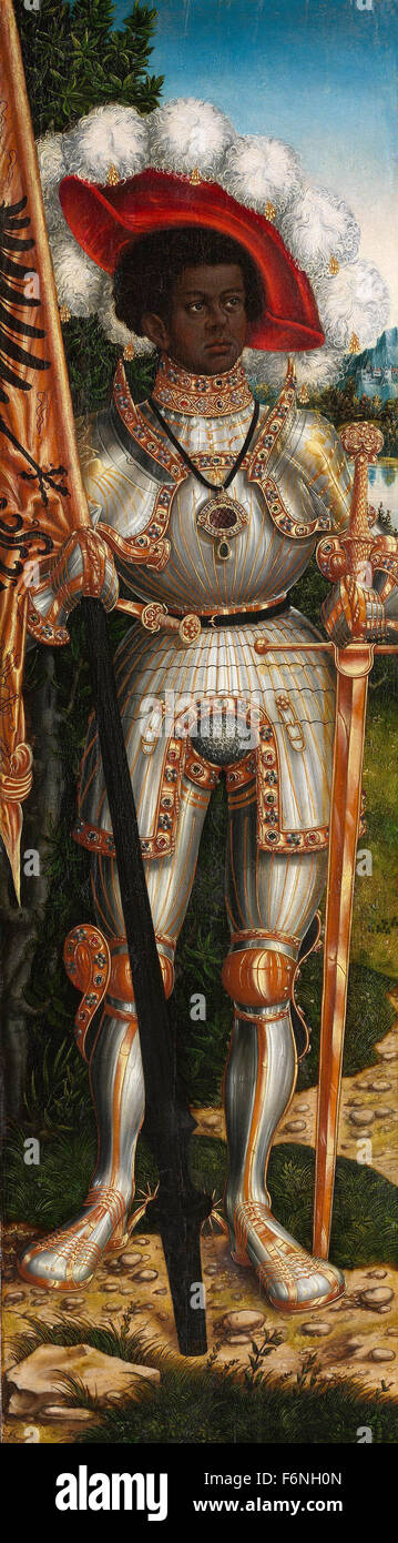 Lucas Cranach the Elder - Saint Maurice Stock Photo