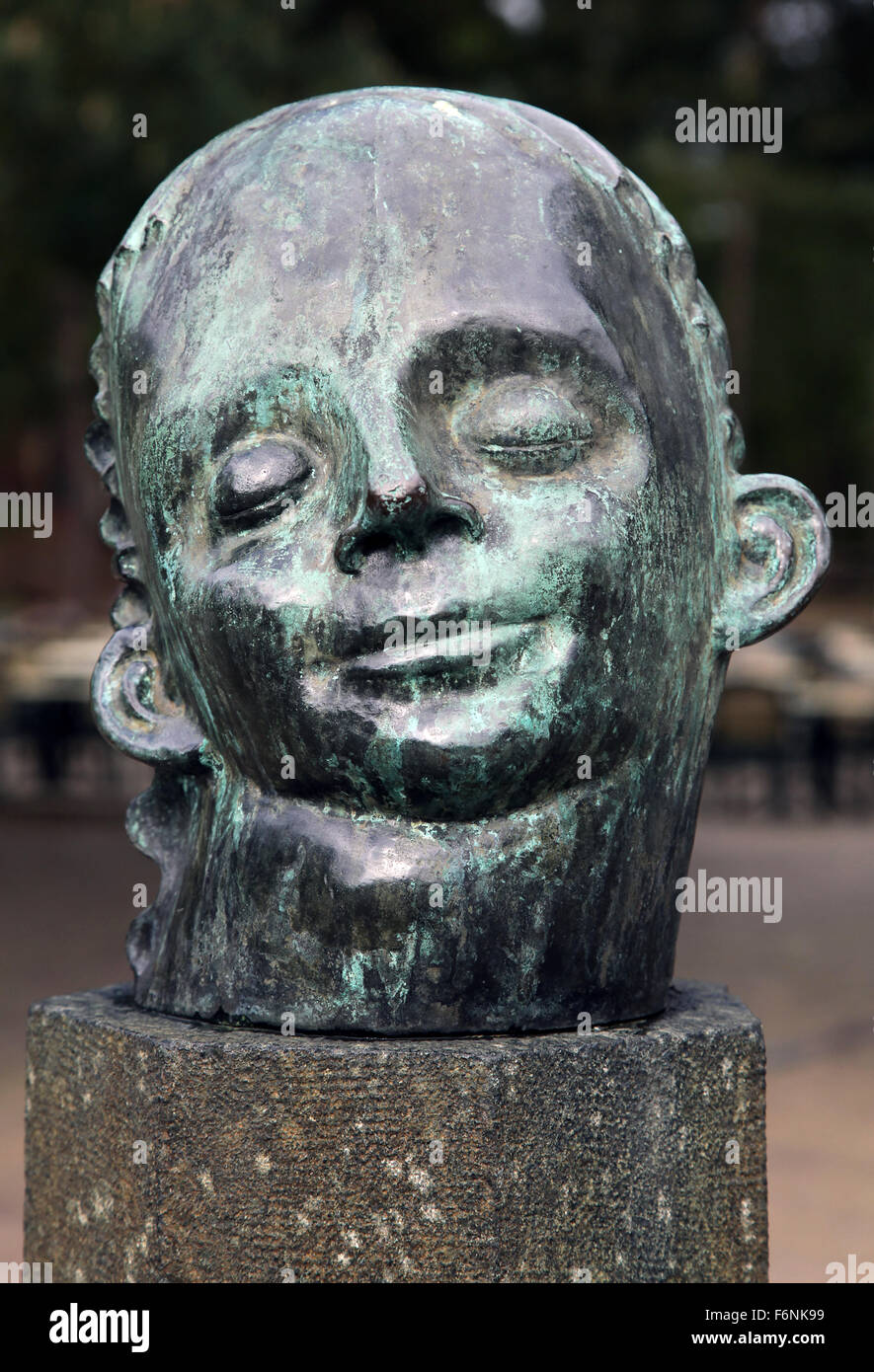 Head Copper by John Radecker Arnhem Netherlands Stock Photo
