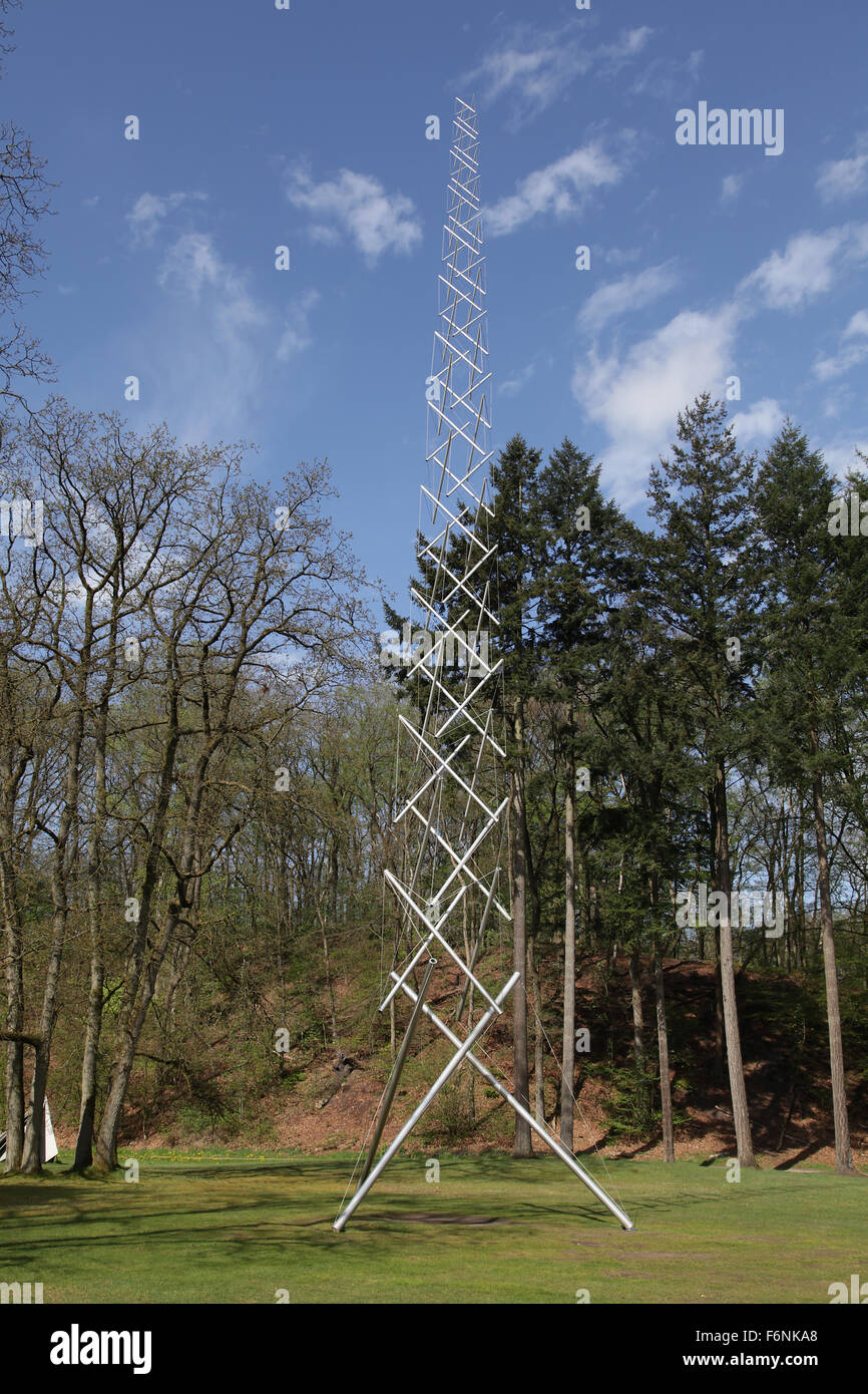 Needle tower by Kenneth Snelson Stock Photo