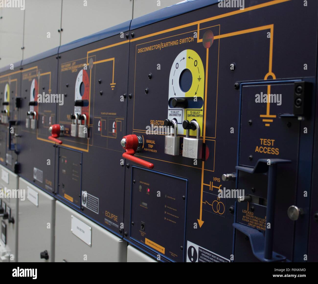 Switch gear and panels Stock Photo Alamy
