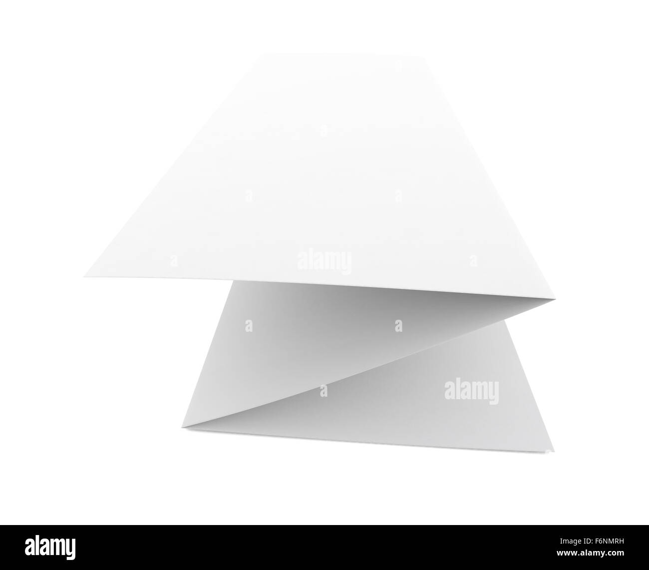 Open blank paper booklet, side view Stock Photo - Alamy