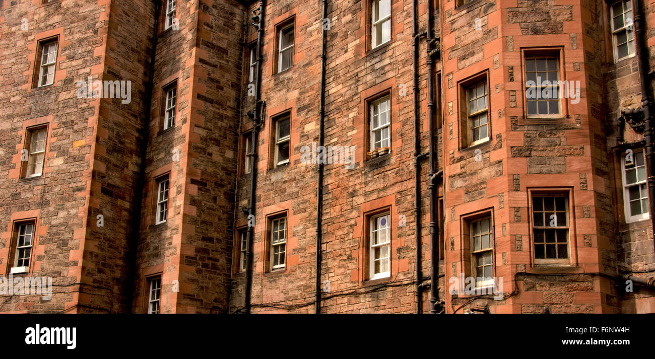 tenements in Edinburgh Stock Photo