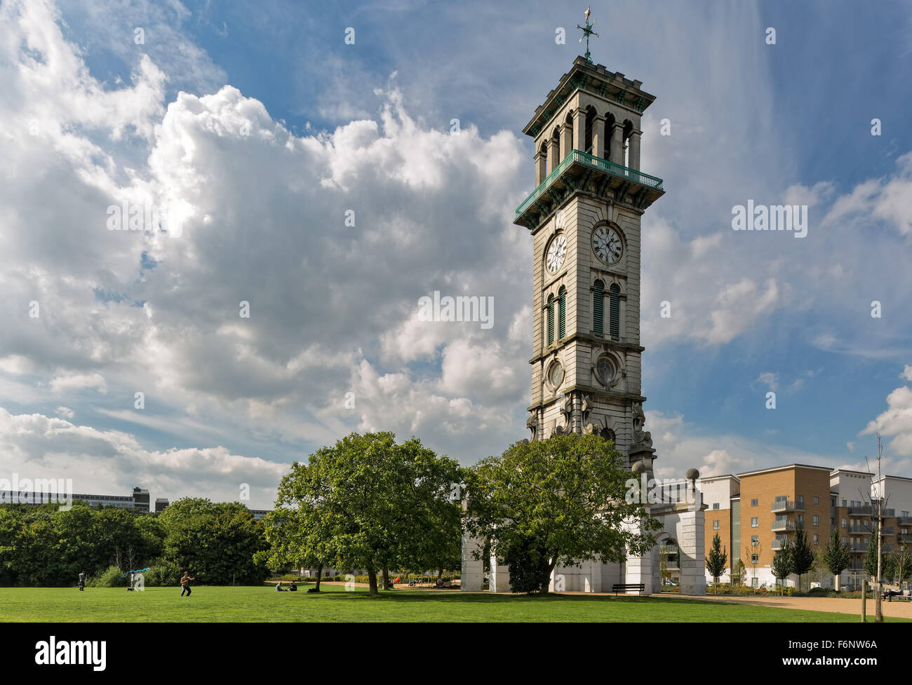 Caledonian Park Clock Tower in North London Stock Photo