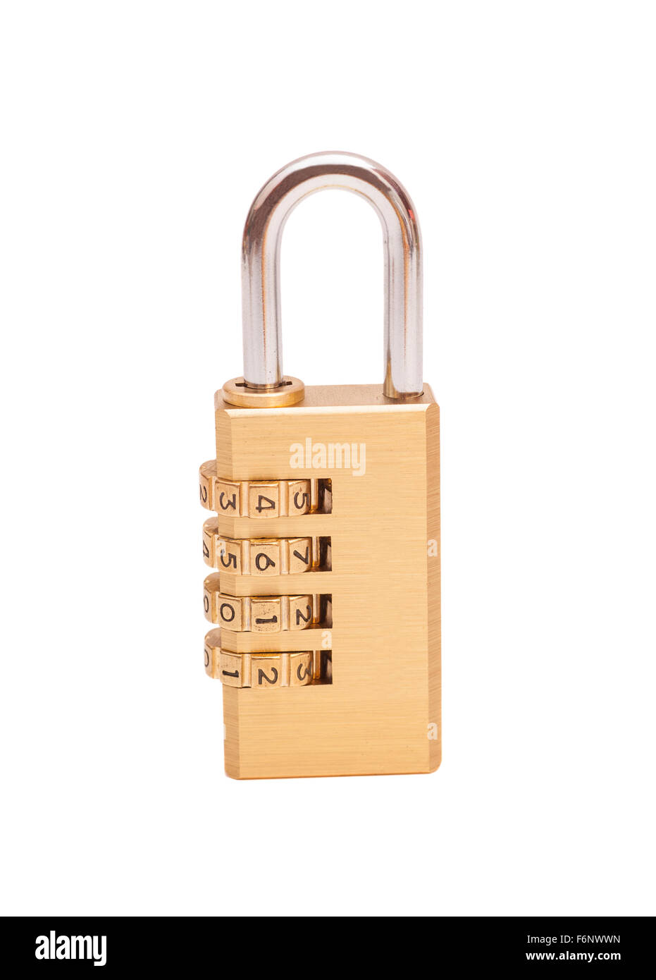 Combination padlock isolated on white background Stock Photo - Alamy