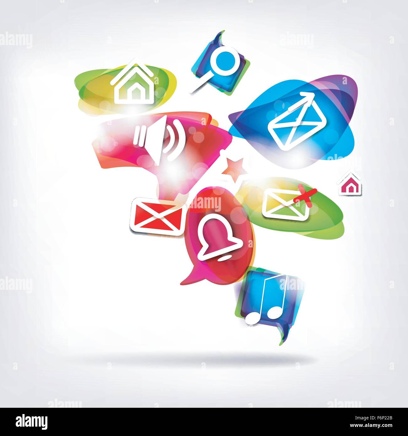colorful bubbles for speech Stock Vector Image & Art - Alamy