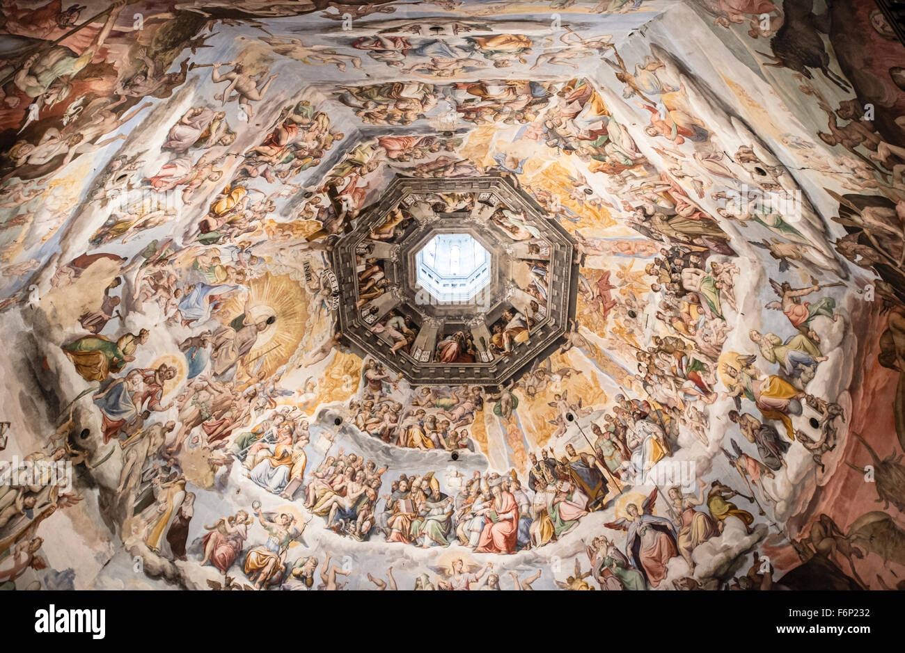The Last Judgement Painting On The Ceiling Of The Duomo Florence